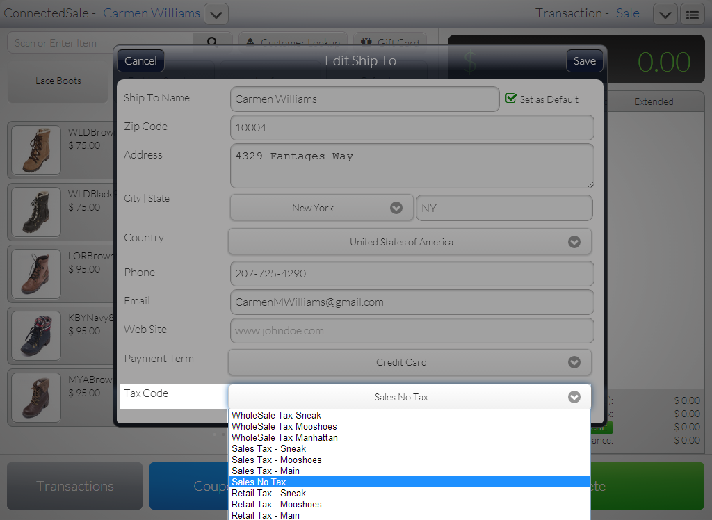 Connected Business Community Change Tax and Payment Terms