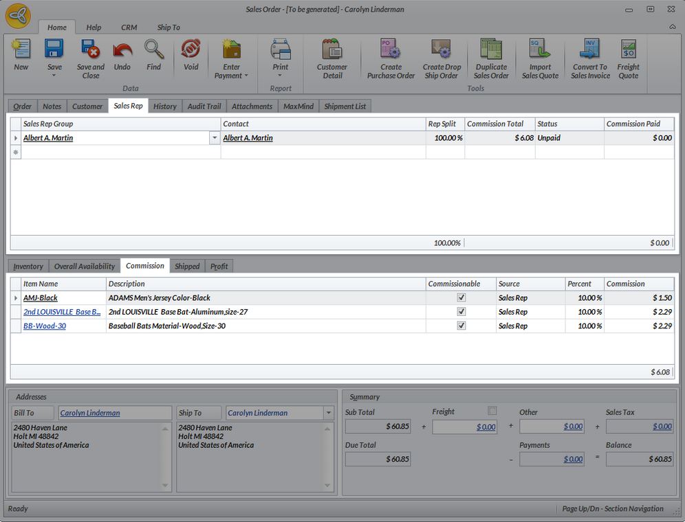 Connected Business Community - Various Sales Order Operations