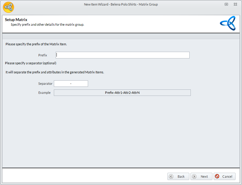 Connected Business Community - Create Matrix Item